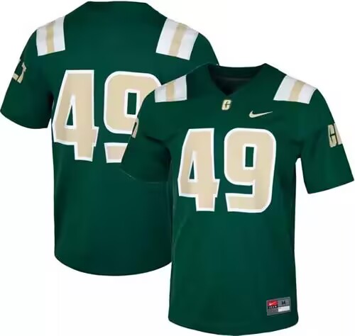 Men's Charlotte 49ers #49 Green Stitched Football Jersey